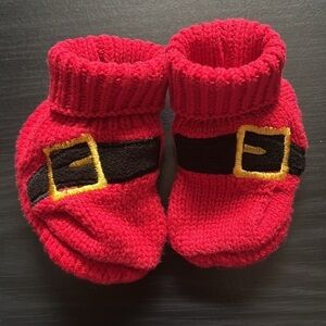3 for $20 🐣 Knit Baby Santa Bootie Socks